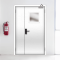 Противопожарная дверь 1-го типа эвакуационная полуторная остекленная — миниатюра 4