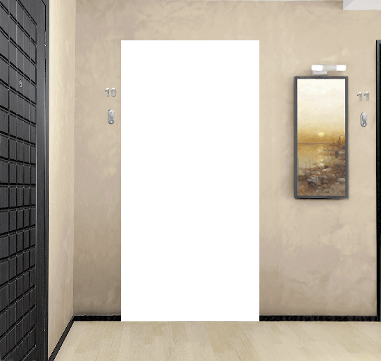 Дверь металлическая внутренняя в квартиру МДФ — массив — фото 300