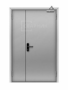 Дверь противопожарная ДПМ EI-60 полуторная глуxая 1400×2100