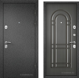 Дверь черная правая в дом винорит