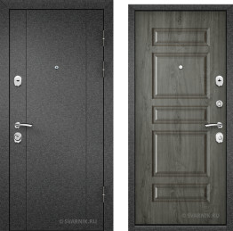 Дверь металлическая вторая в квартиру порошковая — массив