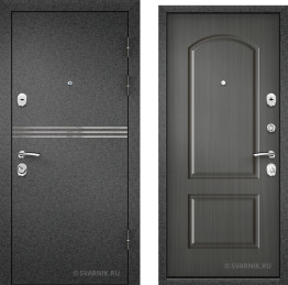 Дверь черная российская в квартиру винорит