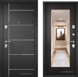 Стальная дверь квартирная с терморазрывом уличная порошковая — винорит