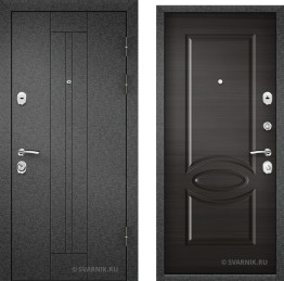 Дверь с замками KALE в офис винорит черный шелк