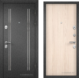 Дверь левая в коттедж ламинат