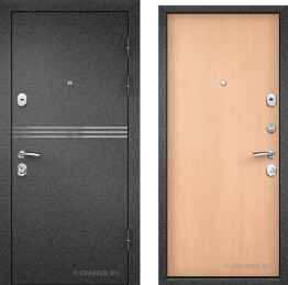 Дверь черная правая в квартиру