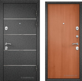 Дверь черная российская на дачу