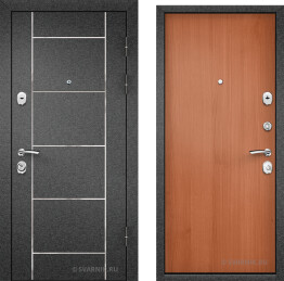 Дверь под ключ черный дуб софт