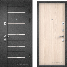 Дверь металлическая вторая в дом порошковая — ламинат