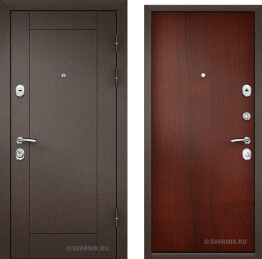 Дверь металлическая с терморазрывом в дом порошковая &#8212; ламинат