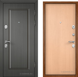 Дверь входная наружная уличная шпон — ламинат