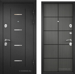 Дверь с порошковым покрытием с шумоизоляцией шпон