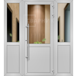 Входная группа алюминиевая в офис ВГ-071