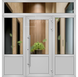 Алюминиевая входная группа в магазин ВГ-005