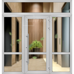 Алюминиевая входная группа остекленная ВГ-262