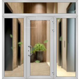Алюминиевая входная группа с окном ВГ-287