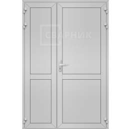 Полуторная алюминиевая дверь ДА-1228