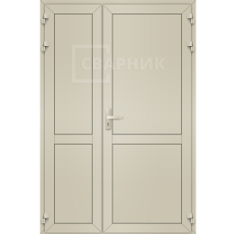 Дверь полуторная из алюминиевого профиля ДА-1217