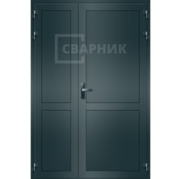 Дверь из алюминия полуторная ДА-1196