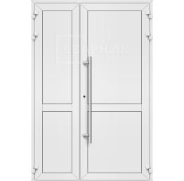 Алюминиевая дверь для медицинских учреждений ДА-348