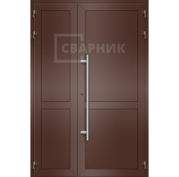 Алюминиевая дверь полуторная ДА-1198