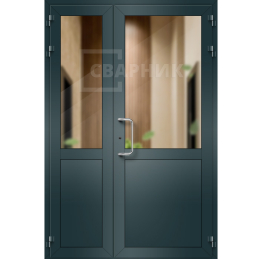 Дверь алюминиевая полуторная ДА-1208