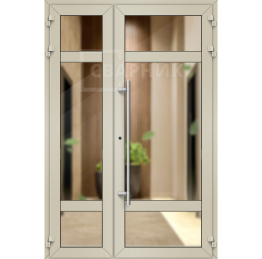 Полуторная дверь алюминиевая ДА-1199