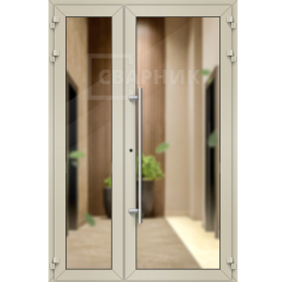 Дверь полуторная алюминиевая ДА-1206