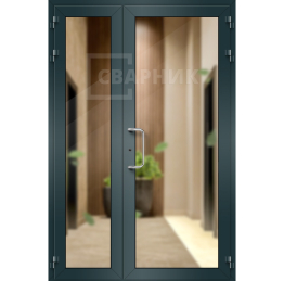 Дверь алюминиевая полуторная ДА-1221