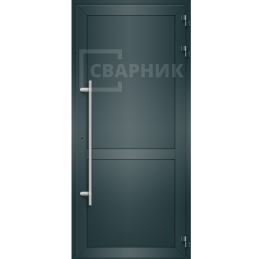 Входная дверь из алюминия с терморазрывом и обслуживанием (скрытые элементы) ДА-533