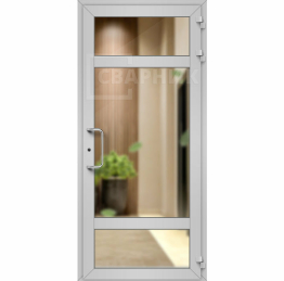 Одностворчатая дверь в алюминиевой раме ДА-1189