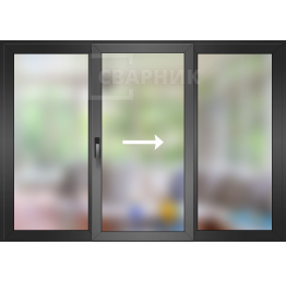 Раздвижная алюминиевая дверь для террасы ДА-579