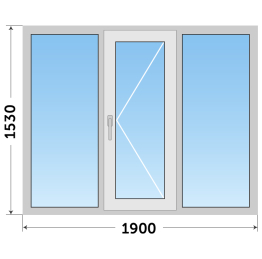 Окно из алюминиевого профиля для промышленных зданий на заказ