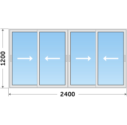 Остекление из алюминиевого профиля под ключ