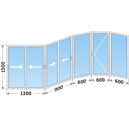 Окно из алюминиевого профиля под ключ