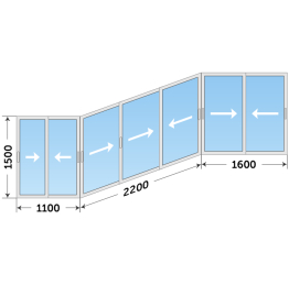 Алюминиевое раздвижное остекление