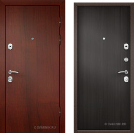 Дверь недорогая внутренняя в дом с обшивкой
