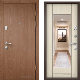 Дверь металлическая накладная в коттедж ламинат — винорит